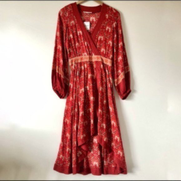 SPELL & THE GYPSY Jewel Soiree Dress Red XSmall - Picture 4 of 12